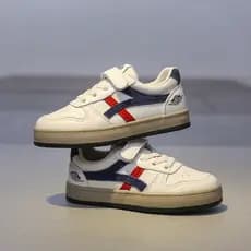 2026 primavera outono novo estilo versão coreana tênis infantis meninos sapatos brancos All-Match meninas sapatos médios