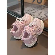 2026 primavera novo estilo meninas casuais papai sapatos crianças sapatos de sola macia tênis meninas respirável tênis d