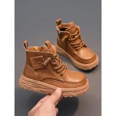 2025 inverno novo estilo botas Martin infantis meninos duas botas curtas de algodão estilo britânico botas de algodão à