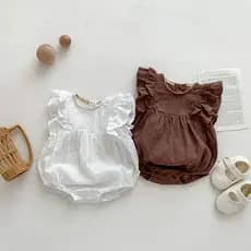 Cem dias banquete bebê macacão roupas de bebê macacão meninas 2025 roupas de verão doce arte fresca