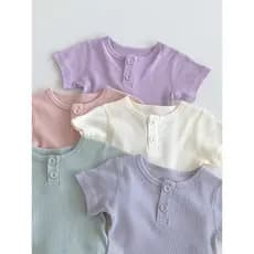 Ins estilo nórdico macacão de bebê multicolorido roupas de bebê verão novo estilo bebê rosqueado macacão de manga curta