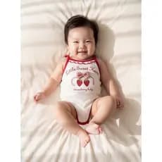 Bebê macacão roupas de verão bebê menina macacão Super bonito princesa estilingue macacão verão