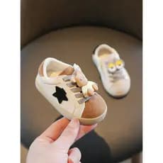 Bebê crianças sapatos primavera estilo de um ano de idade bebê menina da criança sapatos de sola macia meninos tênis sap