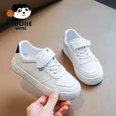 Crianças sapatos brancos meninos sapatos 2026 primavera novo estilo médio grande meninas tênis sapatos de bebê jardim de
