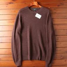 Malha oca pesada!Comércio exterior europeu americano único outono inverno algodão masculino moda Yuppie Casual solto cam