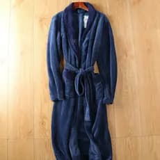 Produtos únicos antigos americanos!Super econômico, outono inverno roupão masculino Coral velo camisola engrossado forro