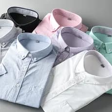Linha de Reputação!Algodão qualidade. produtos de cauda de comércio exterior masculino lavado algodão puro Oxford girand