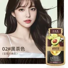 Caiyunlai abacate planta frutas tintura creme extrato de planta bolha tintura de cabelo capa creme de tintura de cabelo