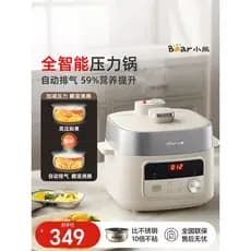 Bear Panela de Pressão Elétrica Escape Automático Doméstico Pequeno Mini Multi-Função Panela Elétrica de Alta Pressão No