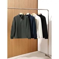 3D corte Vertical leve tridimensional textura Waffle respirável outono inverno masculino ao ar livre quente meio zíper m