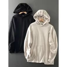 Rússia comércio exterior High Street Light na moda assimétrico deslocamento costura primavera masculino lavado algodão T