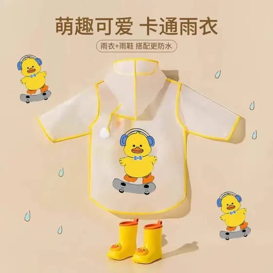 Crianças crianças capa de chuva meninos botas de chuva terno jardim de infância feminino bebê Poncho crianças estudantes