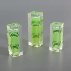 Cubo de nível quadrado nível cubo transparente verde nível de três linhas 44mm longo tridimensional régua de bolha de ní