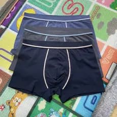 Cuecas boxer masculinas tamanho XL 55-65kg, confortáveis, respiráveis, estilo jovem, simples, cor sólida, cuecas boxer