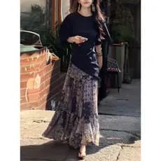 Versão coreana Casual Commuter temperamento preguiçoso terno feminino 2026 verão novo estilo de manga curta topo Floral