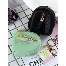 Bolsa de moedas feminina pequena Mini ins menina segurar bonito multifuncional duplo zíper Multi-camada titular do cartã