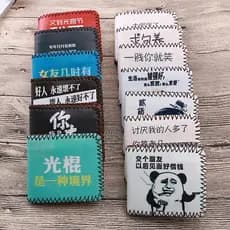 Versão japonesa coreana na moda única criativa na moda carteira masculina jovens estudantes do ensino médio curto dobráv