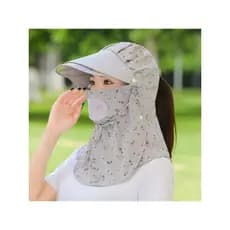 Ciclismo protetor solar chapéu pára-brisa máscara verão feminino proteção de pescoço de aba grande seco agrícola vida ch