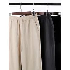 Calças masculinas de linho estilo chinês soltas Retro verão calças retas algodão linho calças casuais masculinas tamanho