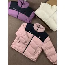 Ao ar livre à prova de vento repelente de água quente senhoras casal gola alta jaqueta de pão Casual All-Match moda pato