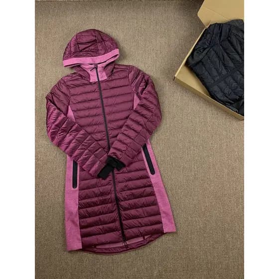 Esportes ao ar livre ciclismo quente inverno para baixo jaqueta costura jaqueta de malha à prova de frio leve compriment