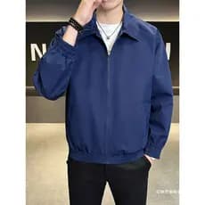 Nova moda simples jaqueta masculina primavera outono novo estilo solto Casual lapela jaqueta curta jaqueta masculina