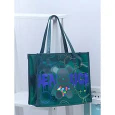 Shangying muitos ursos violentos verde escuro bonito geléia sacos sacolas à prova dwaterproof água passeio sacos de prai