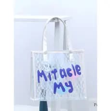 Shangying coelho mitácleo escala de peixe Laser geléia saco feminino bolsa estudante universitário à prova dwaterproof á