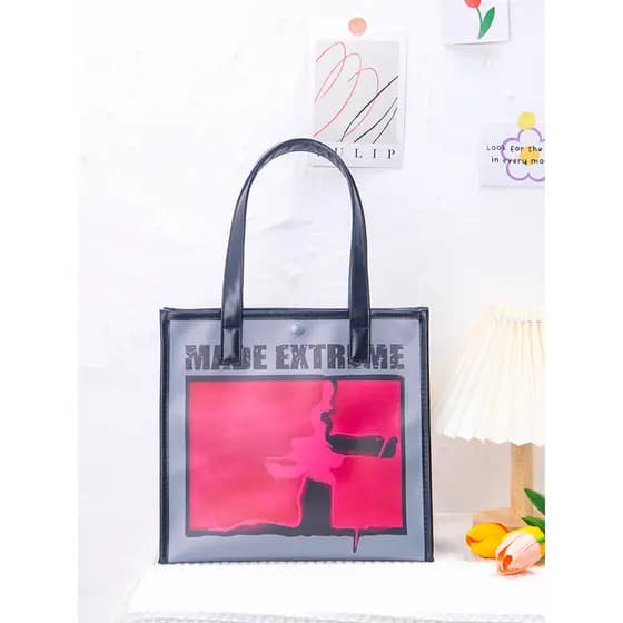 Shangying @_ MADE Fosco e Colorido Portátil Laser Jelly Bag Versão Coreana Moda Bolsa de Ombro Portátil