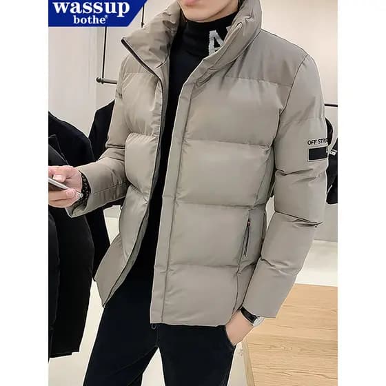 WASSUP Jaqueta masculina acolchoada de algodão inverno 2025 novo estilo Casual jaqueta acolchoada de algodão acolchoada