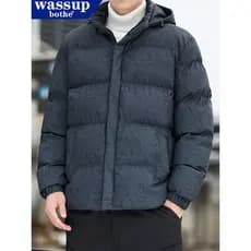 WASSUP Jaqueta acolchoada de algodão masculina inverno novo estilo Casual jaqueta acolchoada de algodão de lã espessada