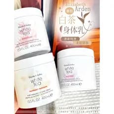 Elizabeth Arden Chá Branco Creme Corporal Fragrância Duradoura Hidratante Flor de Laranja Gengibre Lírio Hidratante Hidr