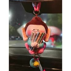 Cultural criativo buda amigos Gassed lótus pingente decoração do carro boneca High-End pendurado espelho retrovisor nuve