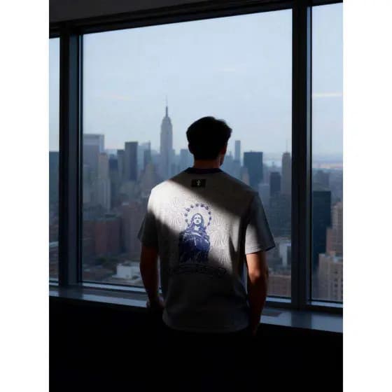 2026 luz luxo novo produto High-End Design masculino em torno do pescoço de manga curta camiseta negócios Casual moda to