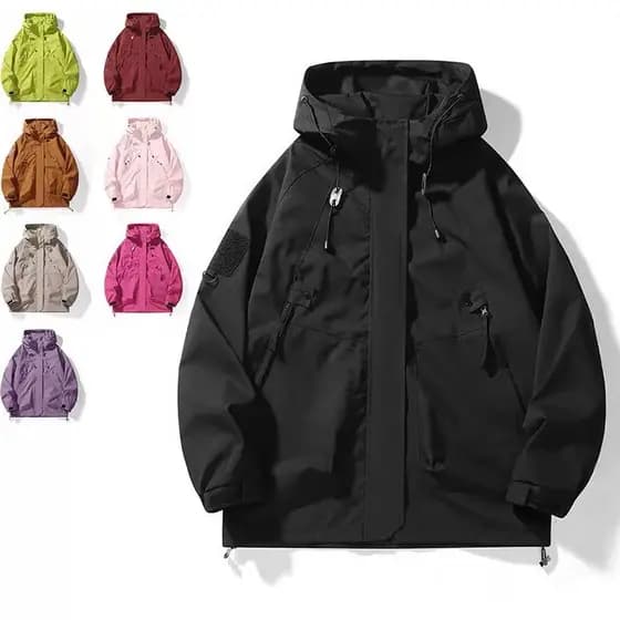 Influenciador com capuz curto protetor solar roupas masculinas 2025 verão novo estilo solto All-Match cor sólida estilo