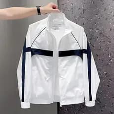 Produtos europeus moda gola jaqueta masculina solta rua Wear Design primavera jaqueta masculina bonito jaqueta esportiva