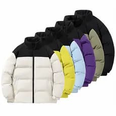 [Oferta especial de hoje] Jaqueta de pato branco para baixo inverno espessada quente masculina gola alta acolchoada jaqu
