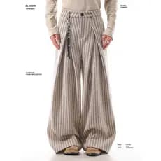Primavera verão americano Retro listrado estilo preguiçoso em linha reta calças casuais das mulheres dos homens mesmo es