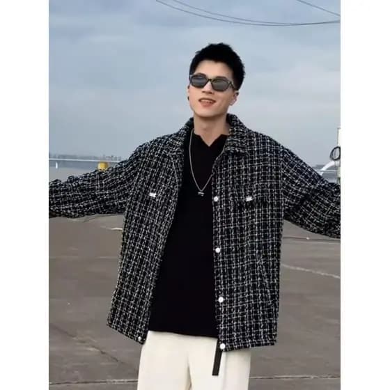 Novo influenciador jaqueta de outono masculina moda Casual jaqueta coreana na moda bonito All-Match jaqueta masculina Hi