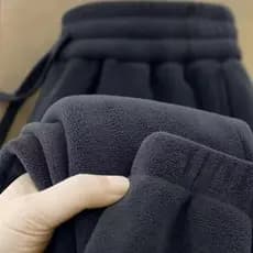 Pesado dupla face Polar velo masculino feminino outono inverno forro de lã engrossado Sweatpants solto grande