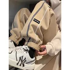 Primavera outono estilo juventude calças estudante bonito Casual esportes Sweatpants 2025 estilo preguiçoso cityboy Stre