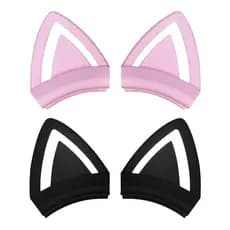 Acessórios fone de ouvido decoração fone de ouvido furacão gato bonito influenciador adequado para Silicone fone de ouvi