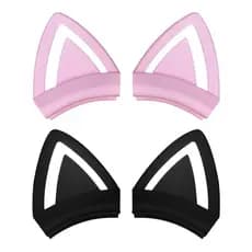 Criativo rosa acessórios feixe livre Silicone caso orelhas de gato destacável fone de ouvido decoração ornamentos cabeça