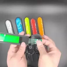 Faixa reflexiva salva-vidas para ciclismo, luz suspensa para mochila escolar, luz estroboscópica, luz luminosa para mont