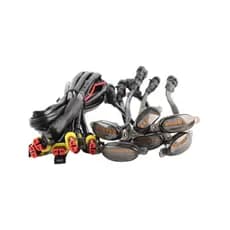 Interruptor de luz da motocicleta externo LED holofote linha estroboscópica conjunto 2 linhas 3 linhas controlador luz m