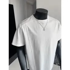 Seda gelo legal sentido de secagem rápida camiseta de manga curta masculina verão estilo fino solto upf50 + protetor sol