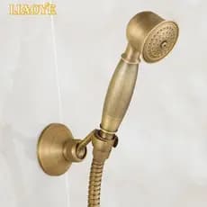 Europeu antigo estilo Retro todo cobre puro preto Bronze chuveiro sprinkler portátil pequeno fofo cabeça sprinkler mão S