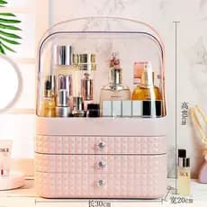 Influenciador Anti-poeira caixa de armazenamento de cosméticos prateleira tipo gaveta de mesa produtos de cuidados com a