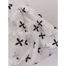 Camisa de fundo de malha protetor solar interior impresso curto cruz topo solto meninas All-Match manga comprida fino ve