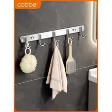 Kabe 304 gancho de aço inoxidável sem perfuração forte Viscose toalete fixado na parede do banheiro porta da cozinha gan